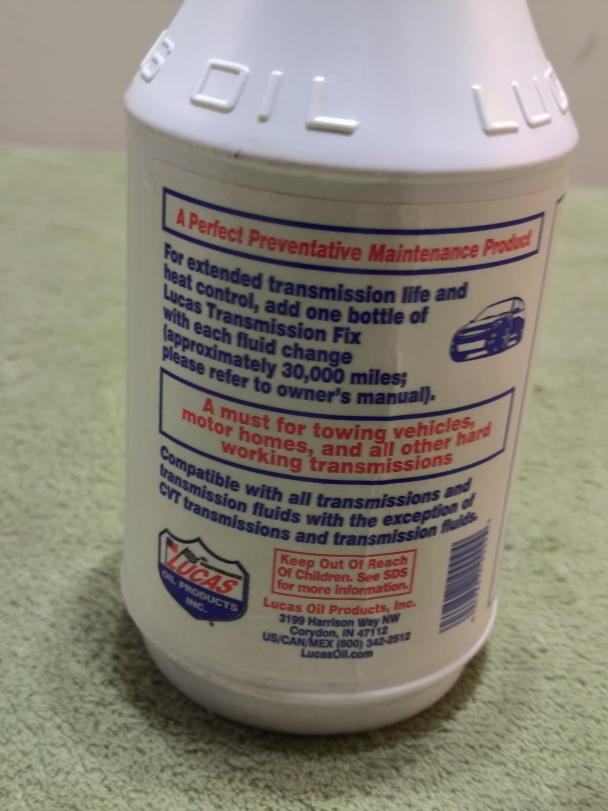 Lucas Transmission Fix 24oz Stops Slip & Leaks High Performance Additive New