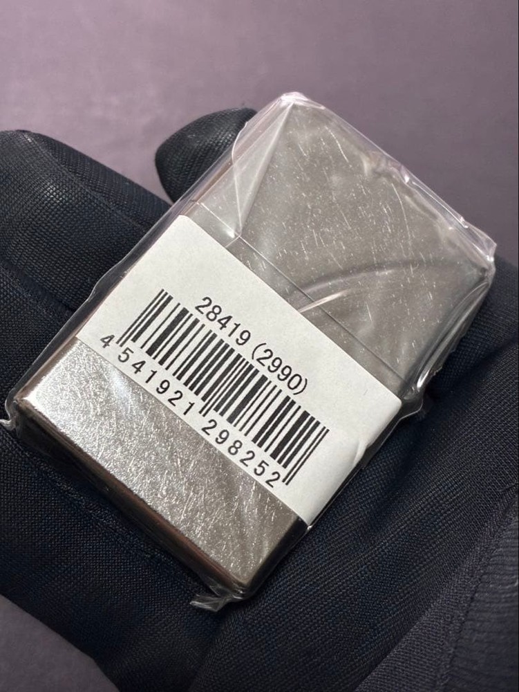 Zippo Jim Beam Bourbon Silver Dust One Sided Processing Lighter Regular Japan