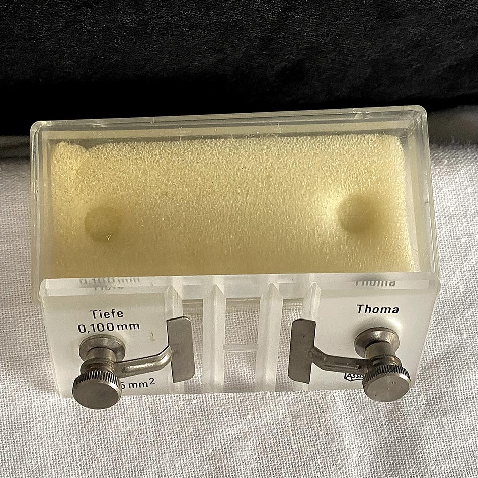 1960s West German Made Assistent Thoma Counting Slide Set