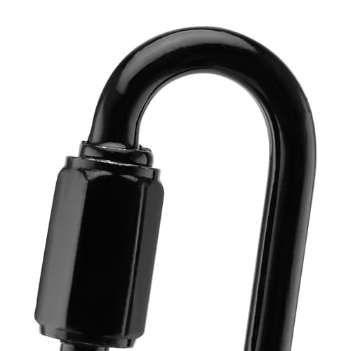 30 PCS Black Quick Chain Link, M4 Quick Link Chain Connector D Shape Chain