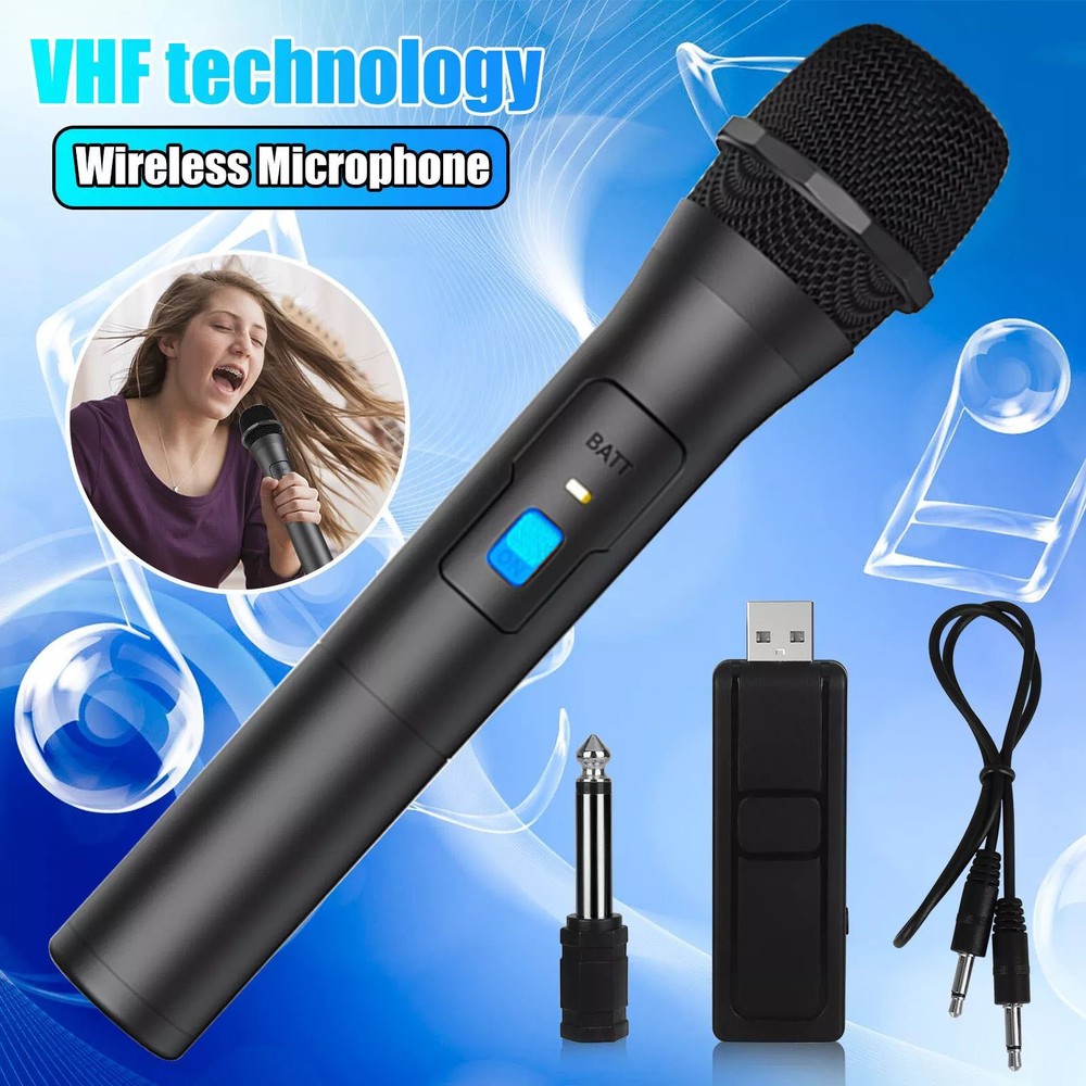 VHF Handheld Microphone Wireless Mic offering low handling noise sensitivity