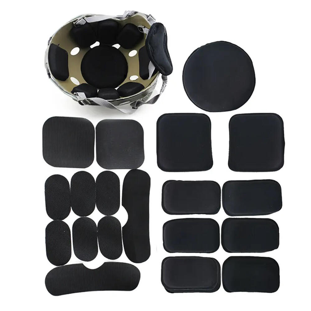 19PCS Tactical Helmet Padding Kit Replacement Universal Motorcycle EVA Foam Pads