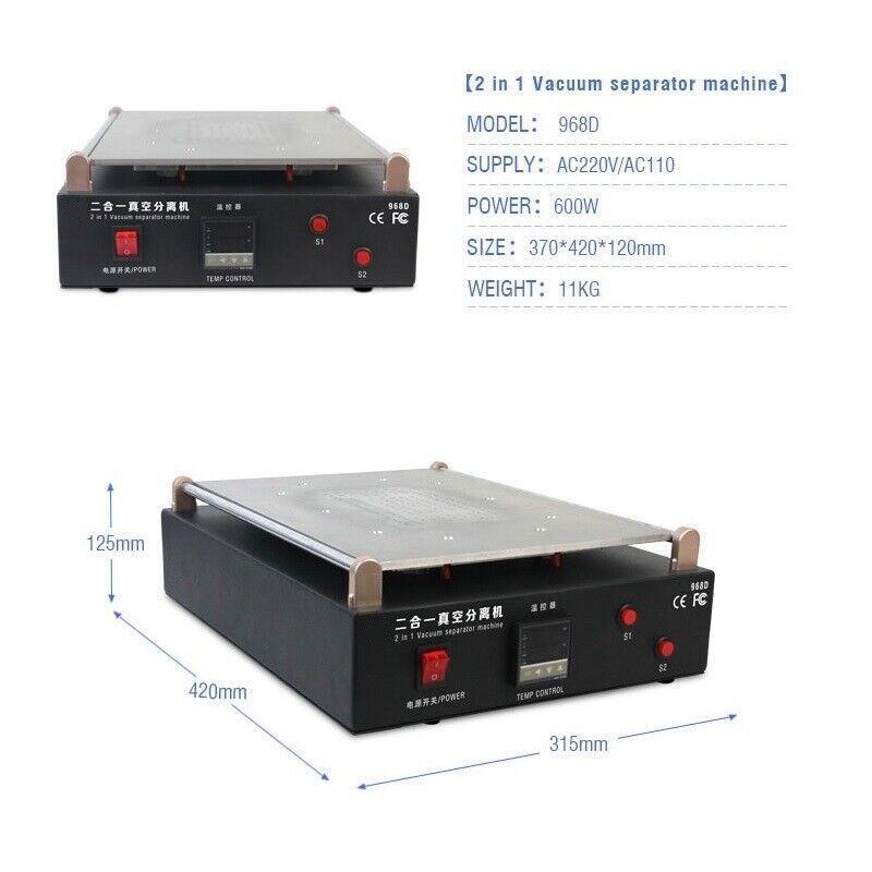 19 Inche Built-In Vacuum Lcd Screen Separating Machine Tablet Screen Splitter
