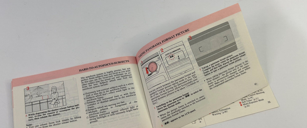 Pentax IQZoom 200 Operating Manual Only 1998