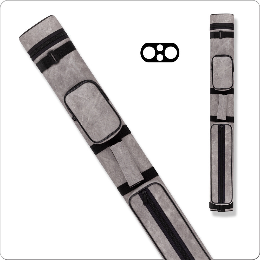 Action AC22 2x2 Hard Pool Cue Case - Light Grey