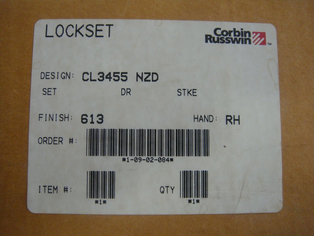 CORBIN RUSSWIN CL3455 NZD 613