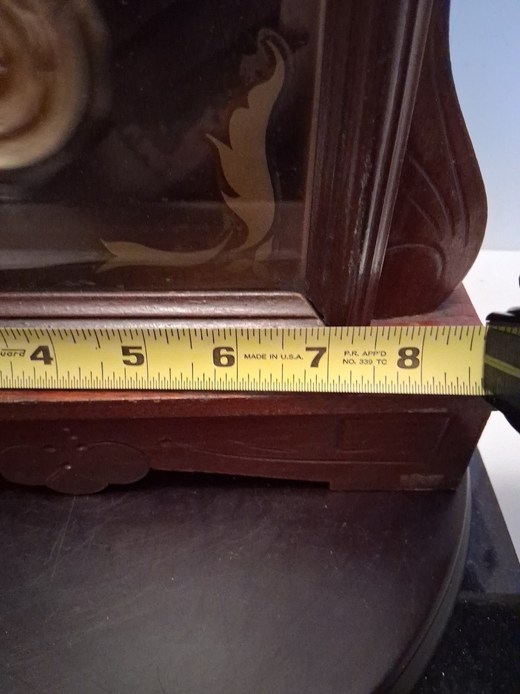 Antique E Ingraham Parlor Gingerbread Mantle Clock Working. Beautiful