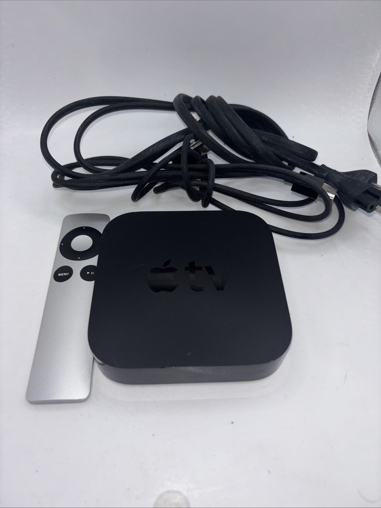Apple TV 3rd Generation Model A1427 with Power Cable & Remote Control - Working!