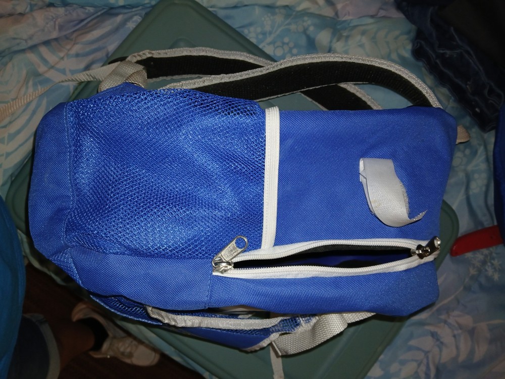 Rawlings Savage Baseball Backpack Blue Bat Compartment 3 Pockets Polyester
