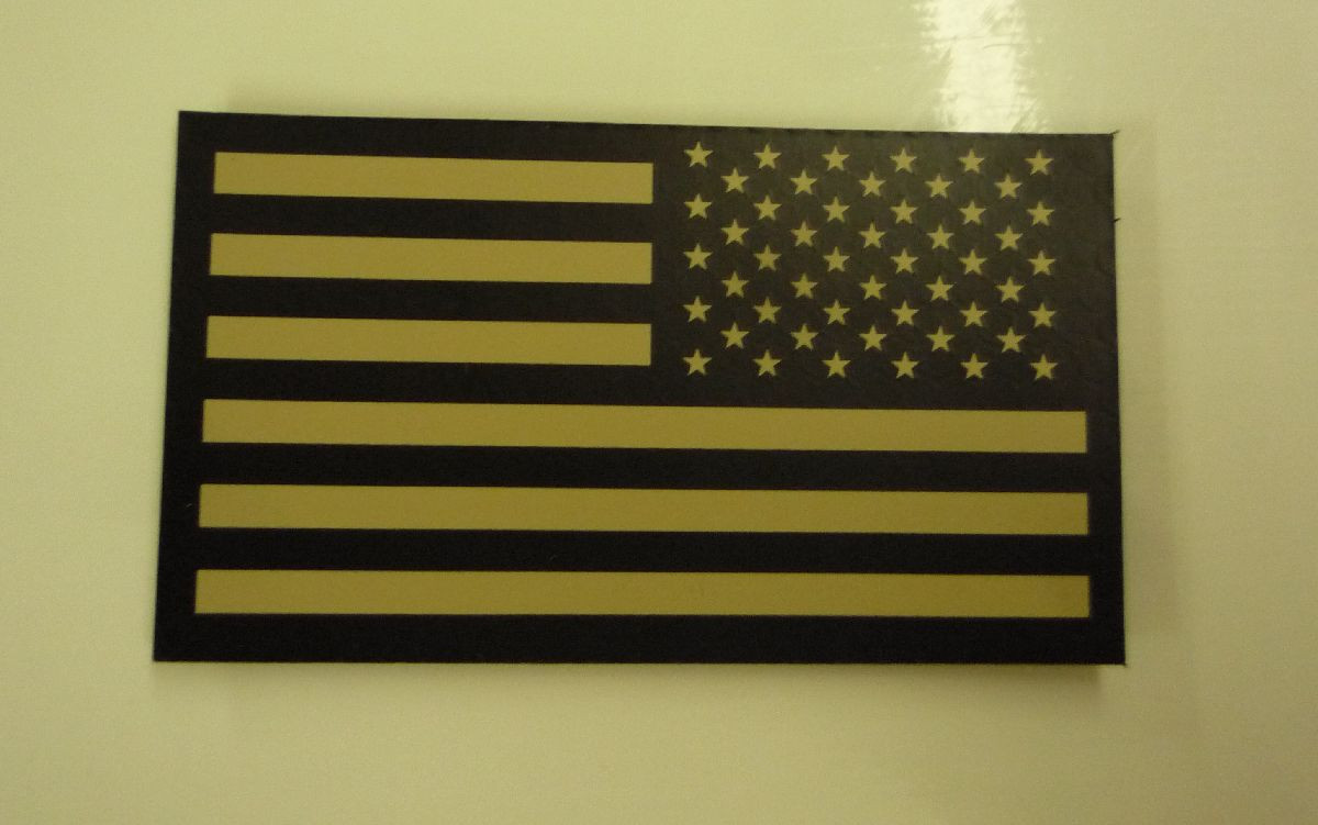 NO LOGO REVERSE USA TAN IR FLAG solasX 2ND 3.5"X2" WITH VELCRO® BRAND FASTENER