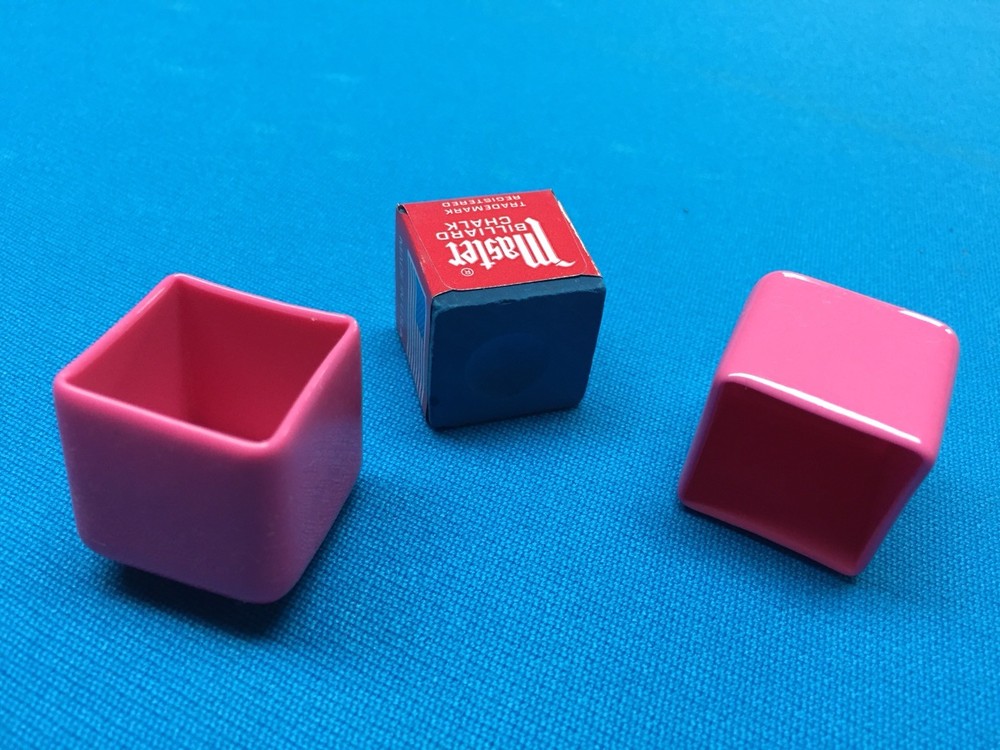10 Pink Billiard Pool Chalk Cup Holders