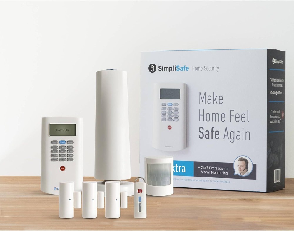 Restored SimpliSafe Extra Home Security System 7 Piece Kit