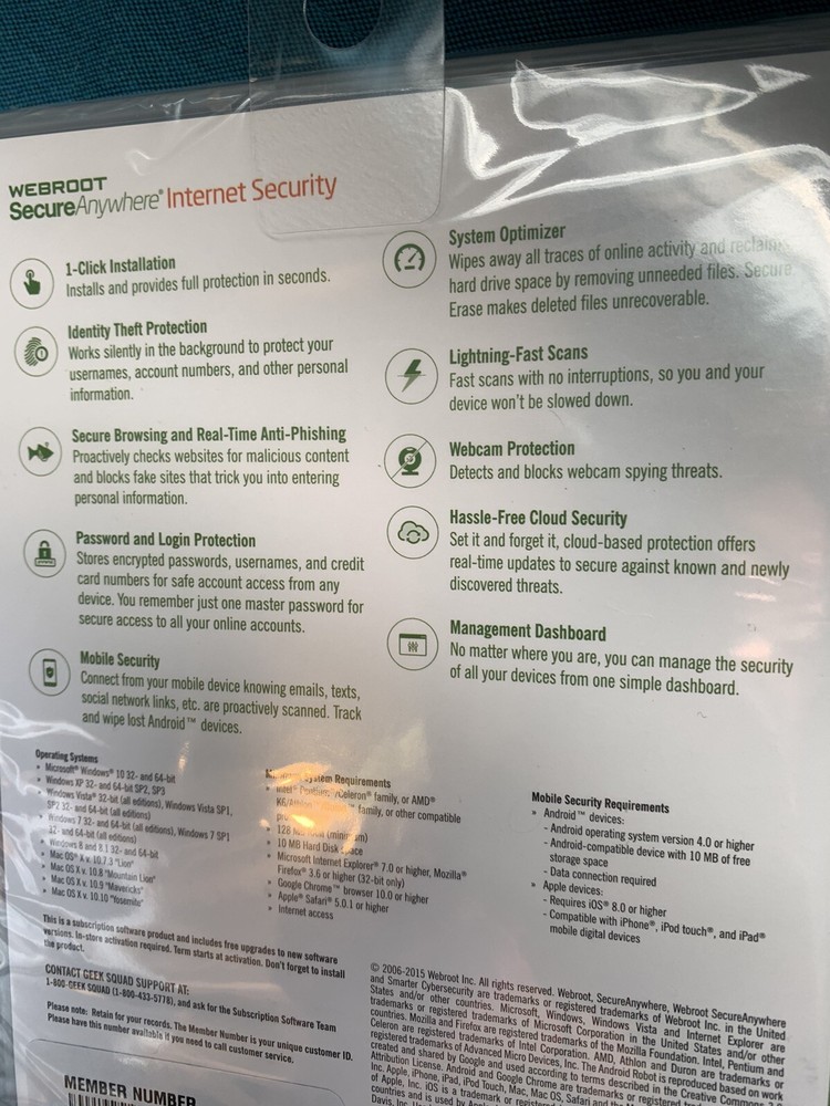 Webroot SecureAnywhere Internet Security - Full Version for Windows & Mac