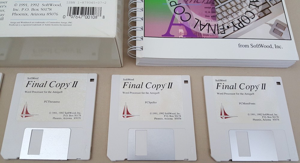 Final Copy II Release 1©1992 SoftWood Word Processor for Commodore Amiga BOXED 2