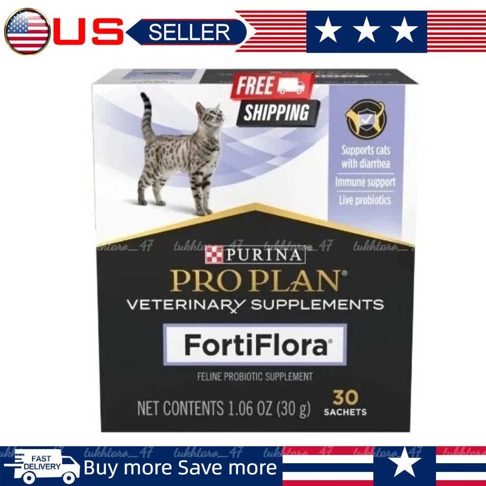 Purina FortiFlora 30 Sachets For Cats Probiotic Pro Plan Veterinary Supplement
