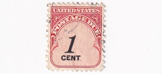 STAMP US SCOTT J89 "Numeral 1" 1 CENT 1959 4th GENERATION USED - P