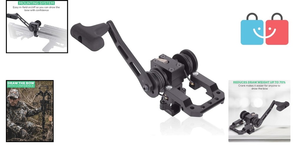 Power Draw Cocking Device for Crossbows - Ambidextrous & Lightweight Design