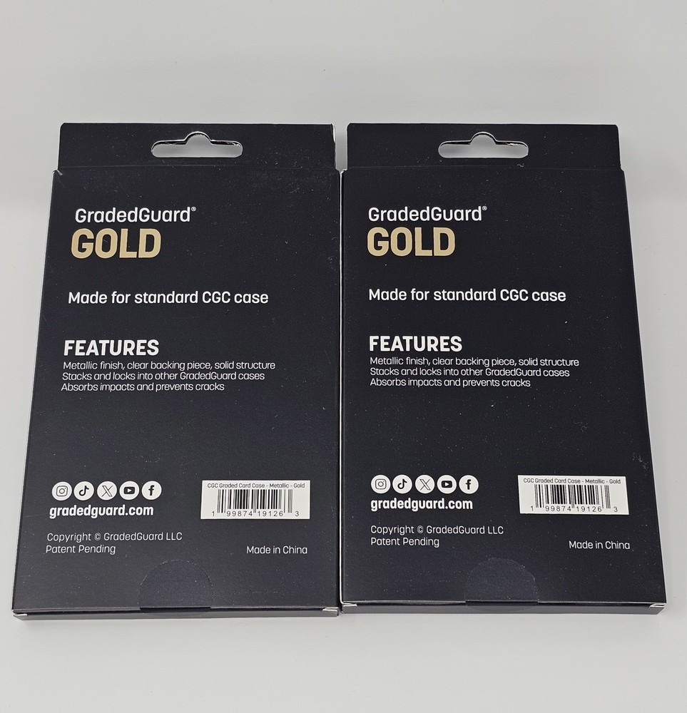 (1) Gold Metallic GradedGuard CGC Graded Card Case Guard Protector Stackable