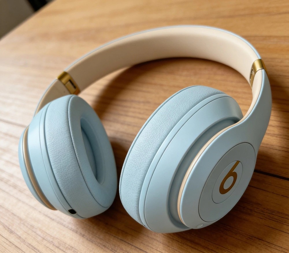 Blue Beats By Dre Studio 3 Wireless Bluetooth Headset Over-Ear Headphones