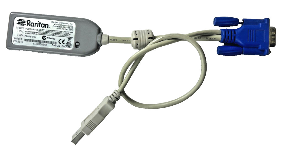 (QTY 2) Raritan Paragon II Computer Interface Module P2CIM-AUSB USB KVM Extender