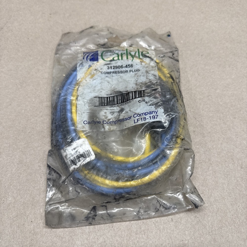 Carlyle Compressor Plug 312906-456 FOR CARRIER