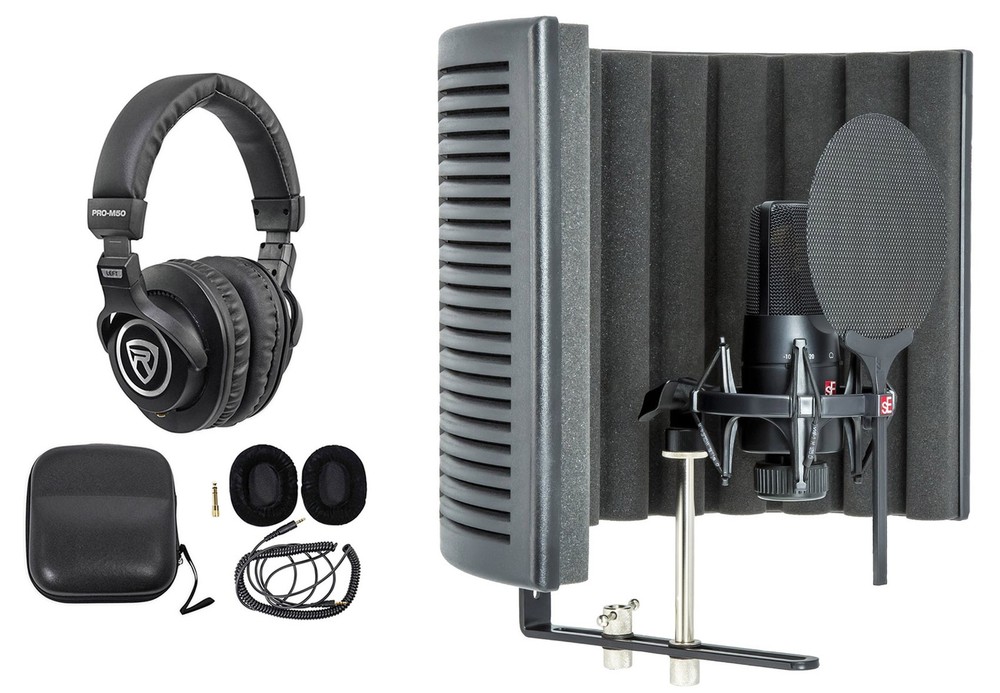 Se Electronics X1 S Studio Bundle w/Mic+RF-X Vocal Shield+Pop Filter+Headphones