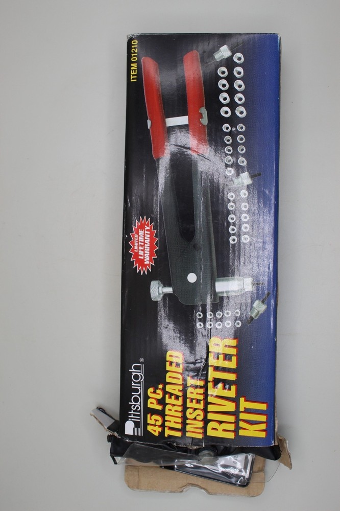 Pittsburgh Threaded Insert Riveter Kit 38 Pieces #1210
