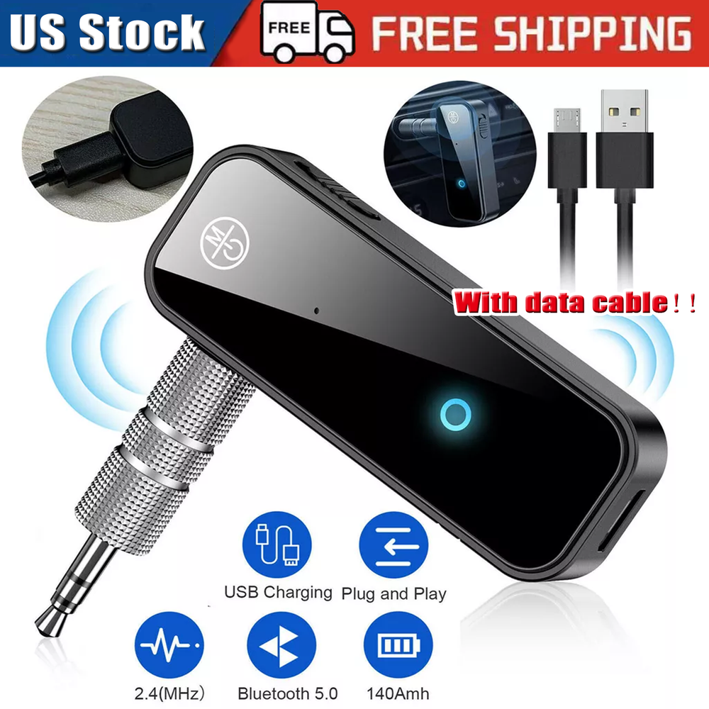 USB Wireless Bluetooth 5.0 Transmitter Receiver for Car Music Audio Aux Adapter