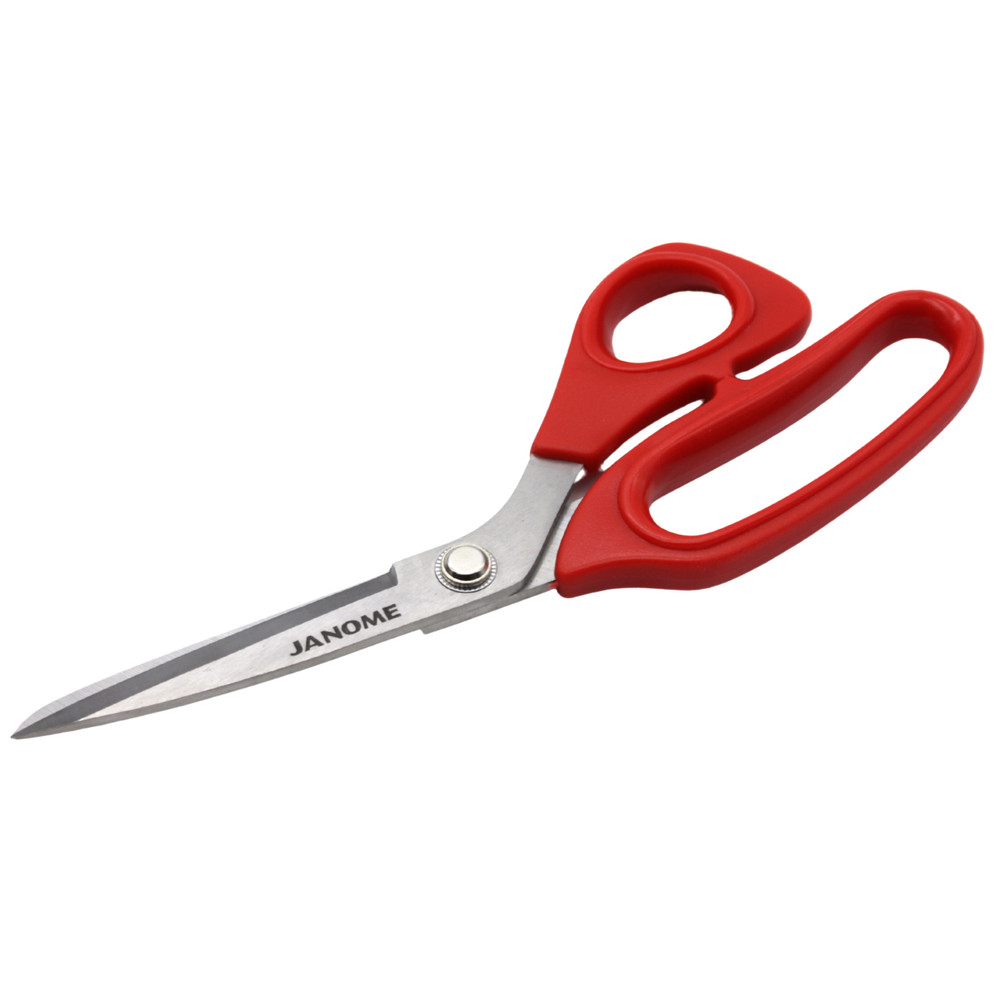 Janome 8" Lightweight Bent Shears, Fabric Scissors
