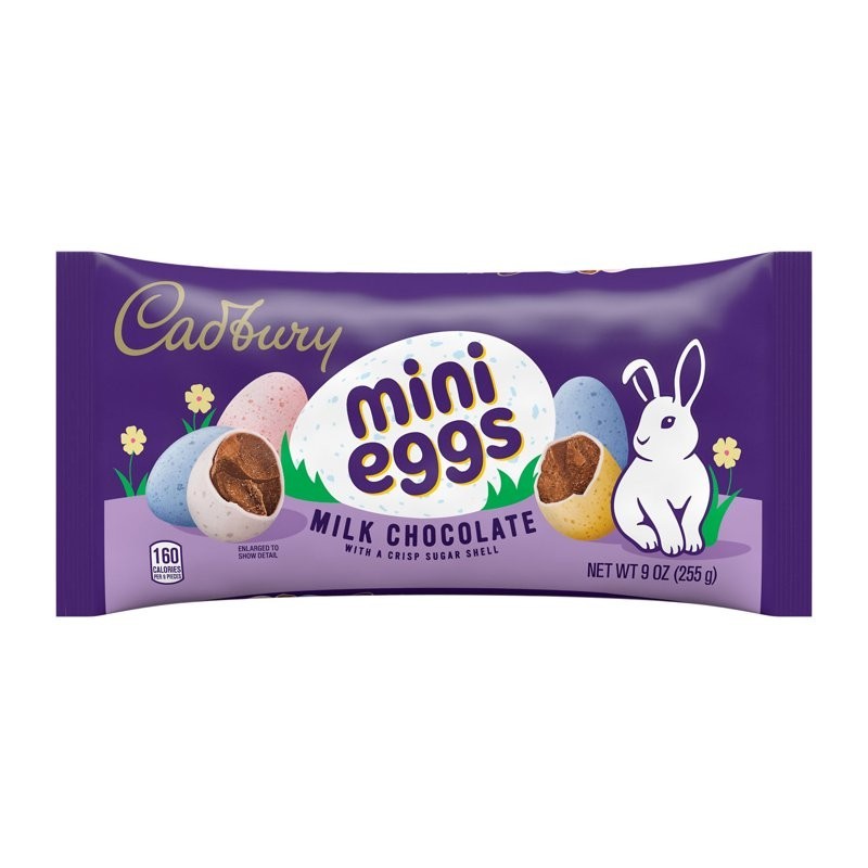 CADBURY MINI EGGS Milk Chocolate, Easter Candy Bag, 9 oz...