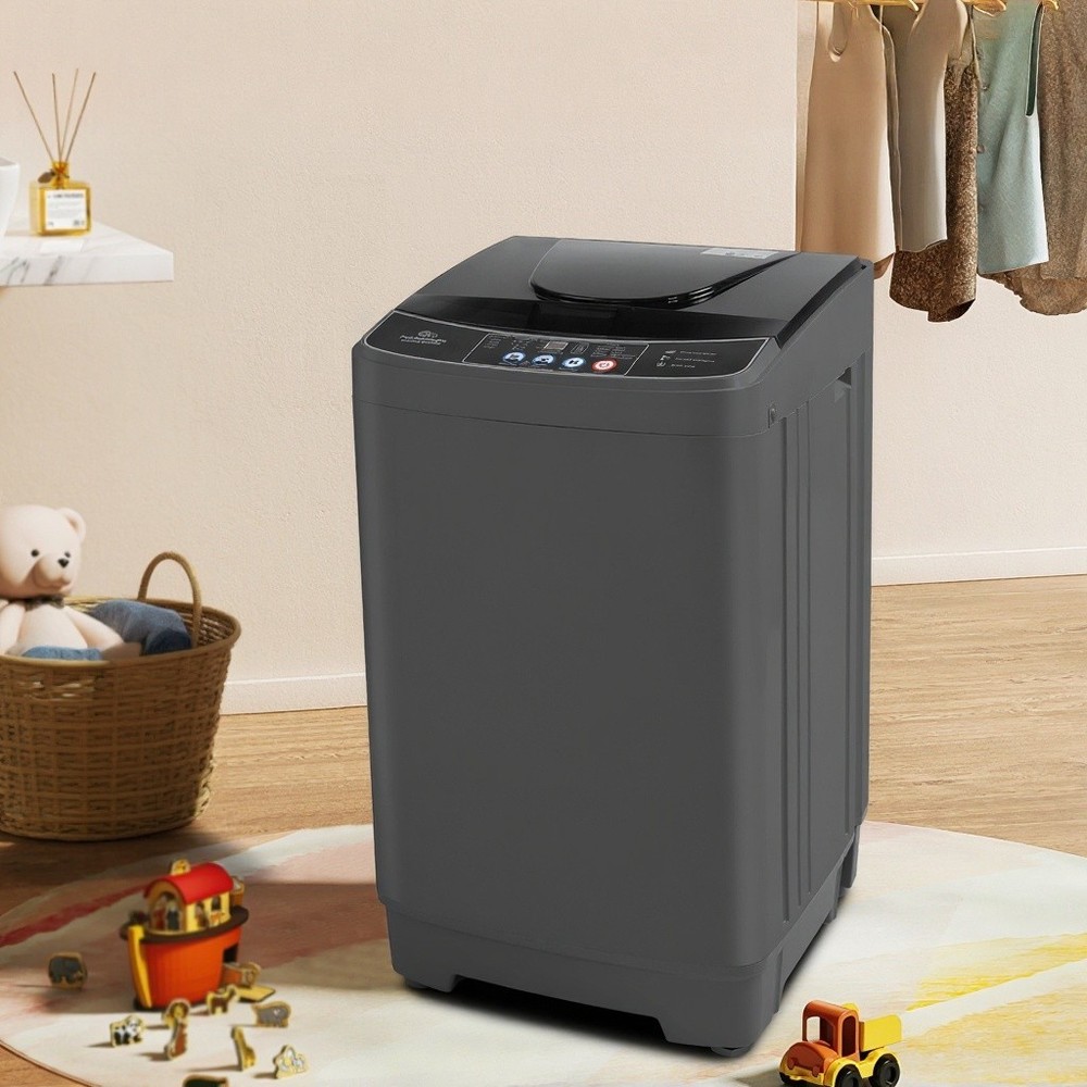 Full-Automatic Washing Machine Portable Washer Combo with Drain Pump 10 Programs