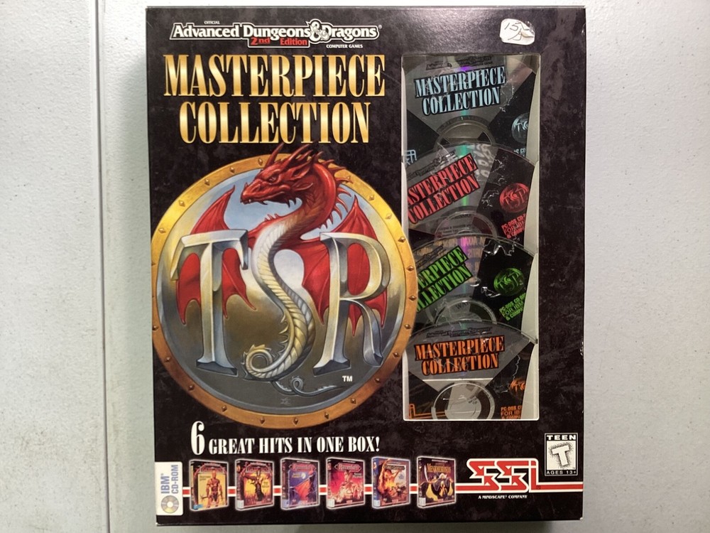 Advanced Dungeons & Dragons Masterpiece Collection Big Box PC 6 Games Complete