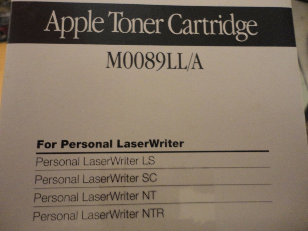 APPLE TONER CARTRIDGE M0089LL/A
