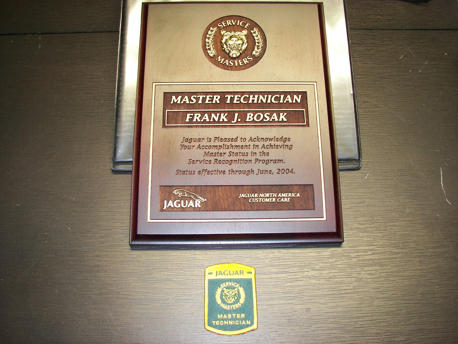 RARE - NEW Jaguar Service Masters Certified Master Technician Patch