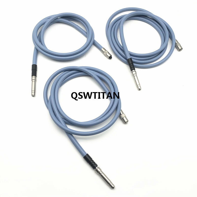 Endoscop Fiber Silicone cable 1.8m-3m Light Source Microscope Guide interface