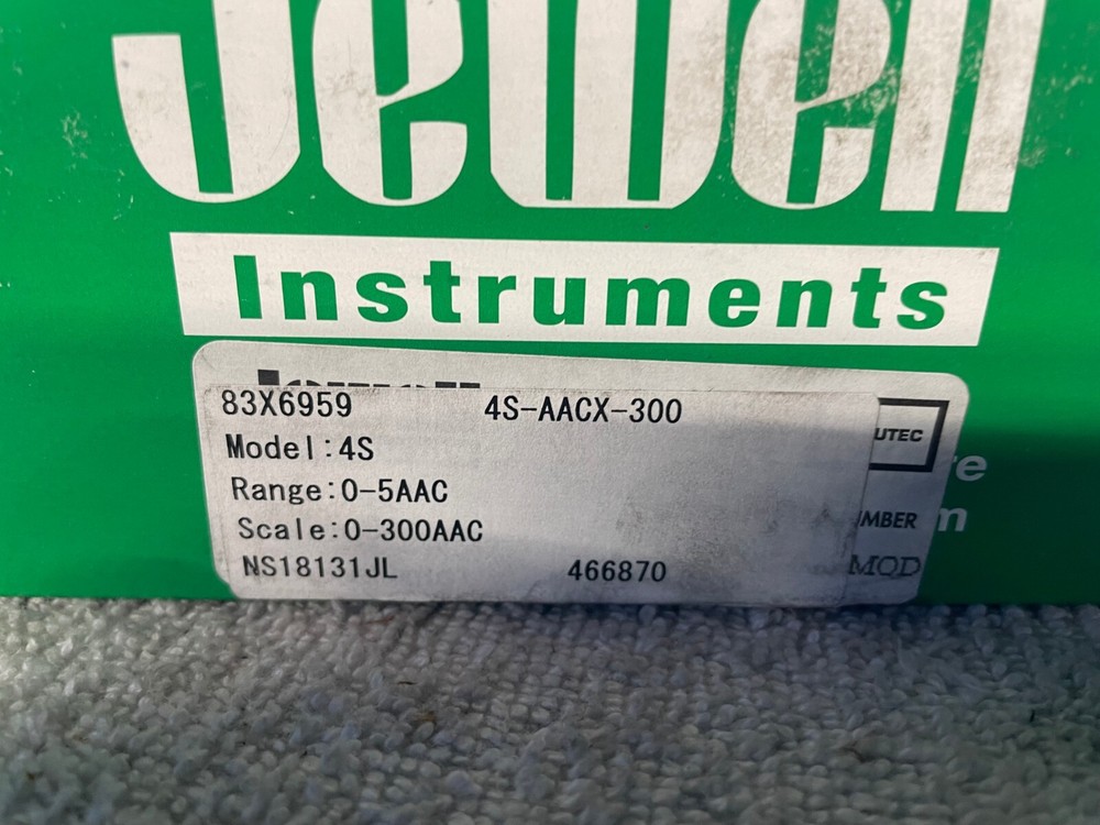 New Jewell Instruments Panel Meter 4S-AACX-300
