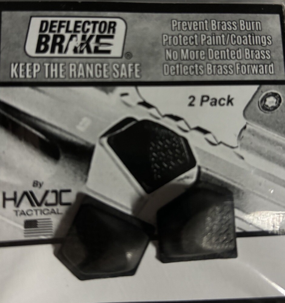 Deflector Brake 2 Pack: Guides Spent Brass into Pile, Protects Rifle Paint