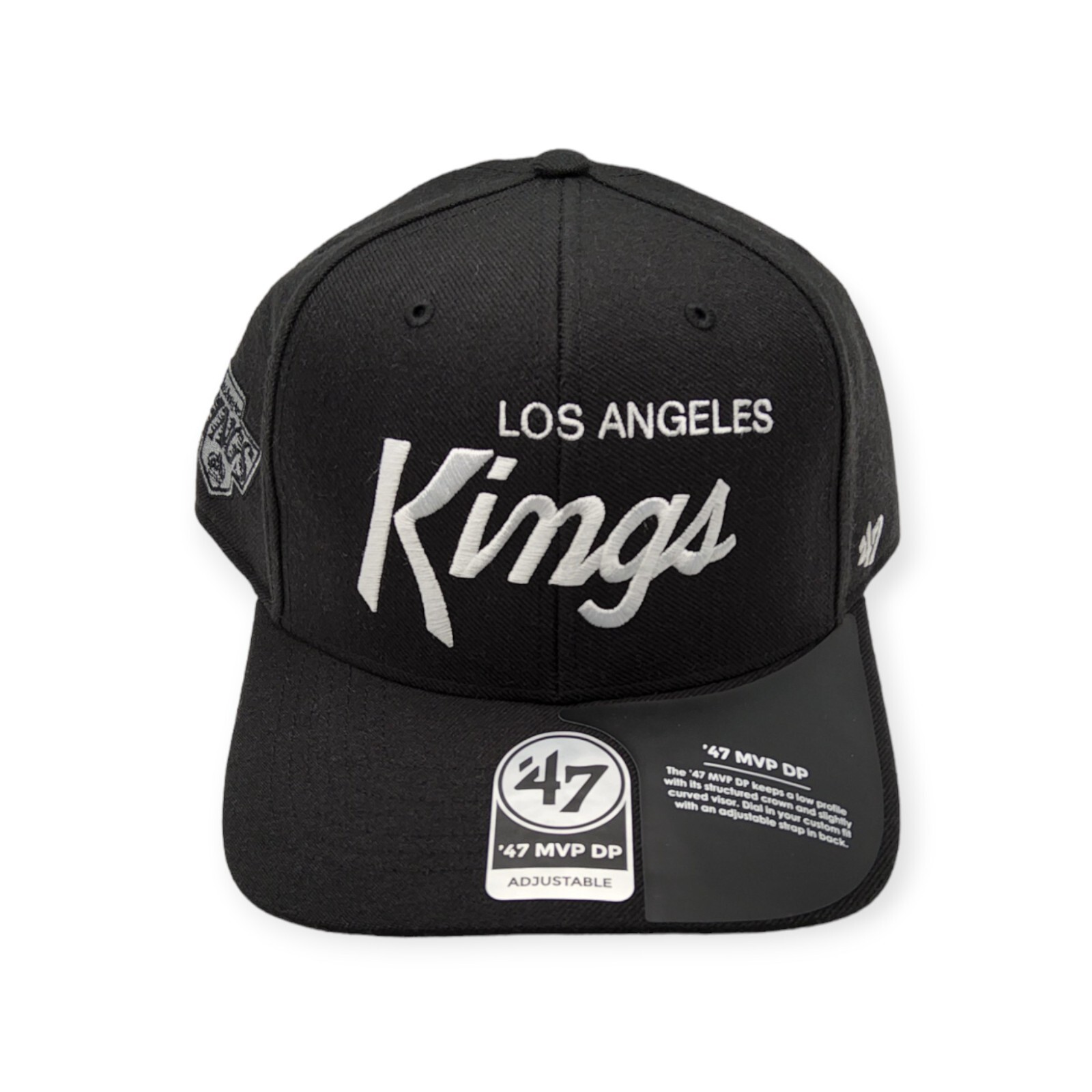'47 Los Angeles Kings MVP DP Vintage Replica Script Adjustable Snapback Hat Cap
