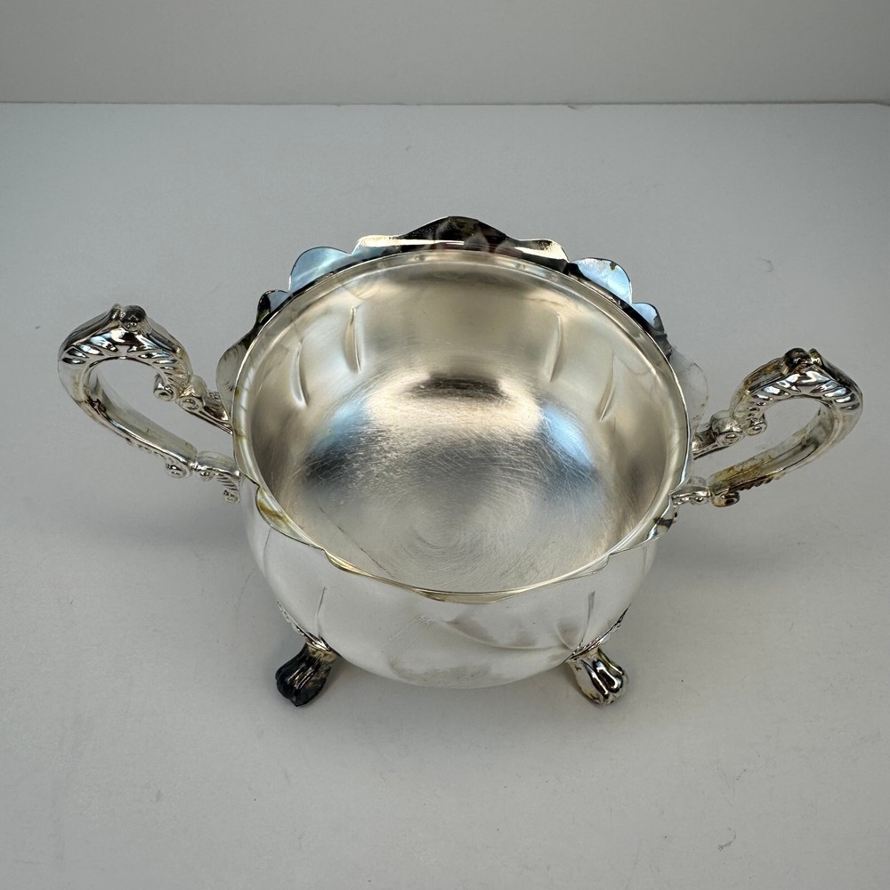 New Elegance in Silver Silver-Plated Princess 4 Pcs Tea & Coffee Set w/ Tray