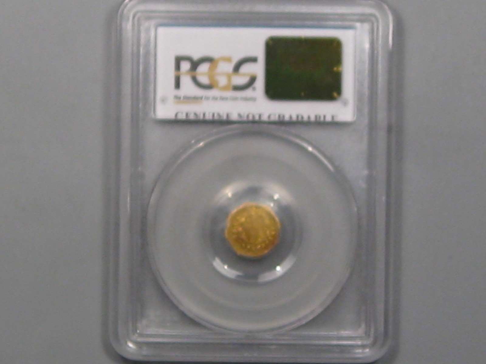 1871 $1 California GOLD PCGS UNC details graffiti G$1 BG-1109 One Dollar