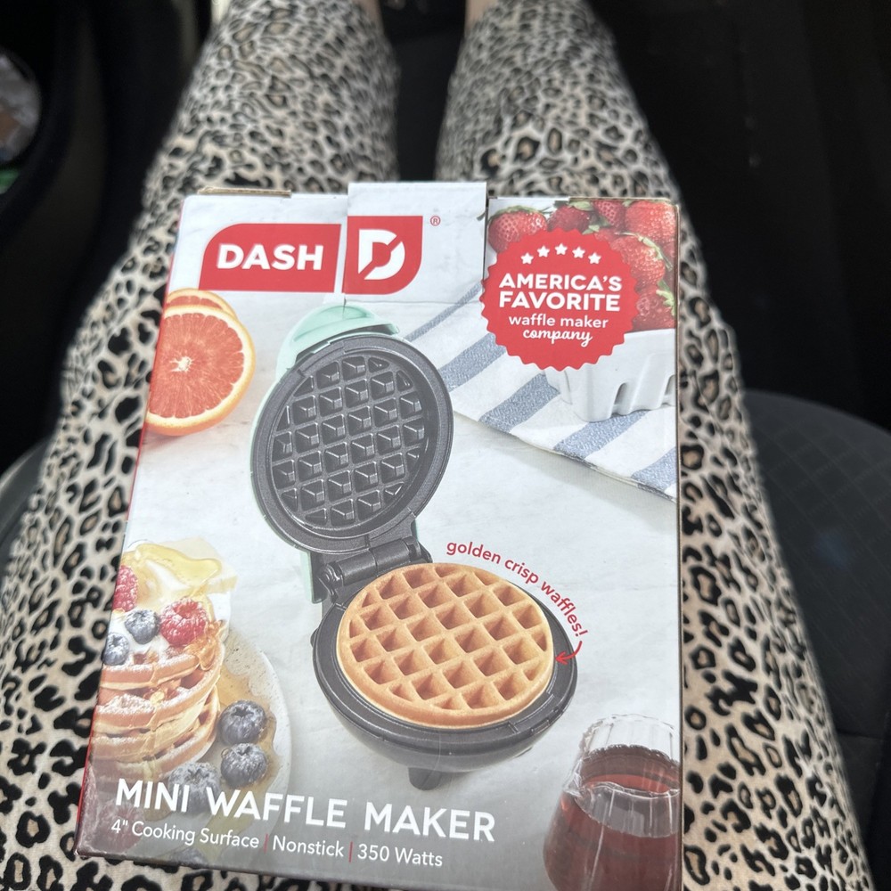 Dash Mini Maker: The Waffle Maker Machine for Individual 4 inch, Black