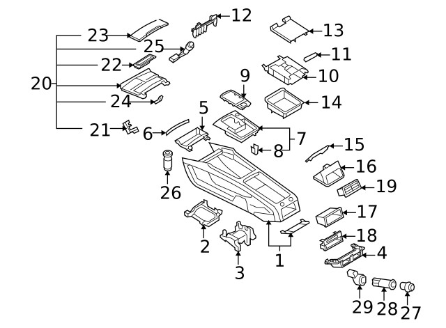 Genuine Audi Frame 4L0-864-260-A
