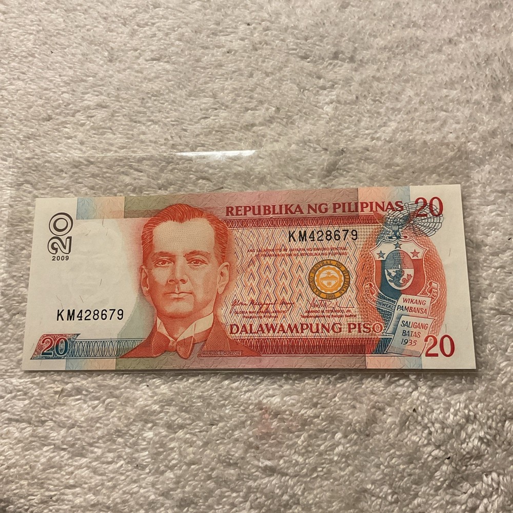 PHILIPPINES-2008-2009-BANKNOTE-20 PISO-MANUEL L.QUEZON -UNCIRCULATED