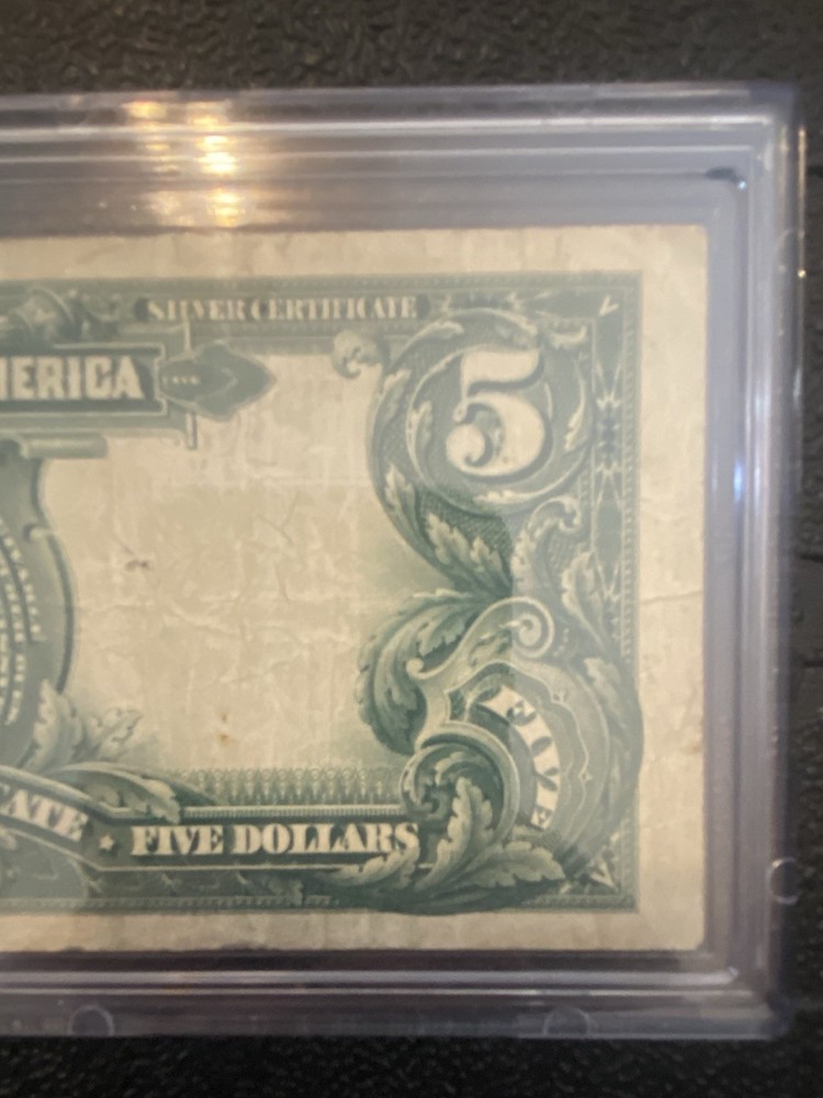 1899 $5 LARGE Size INDIAN CHIEF Silver Certificate!