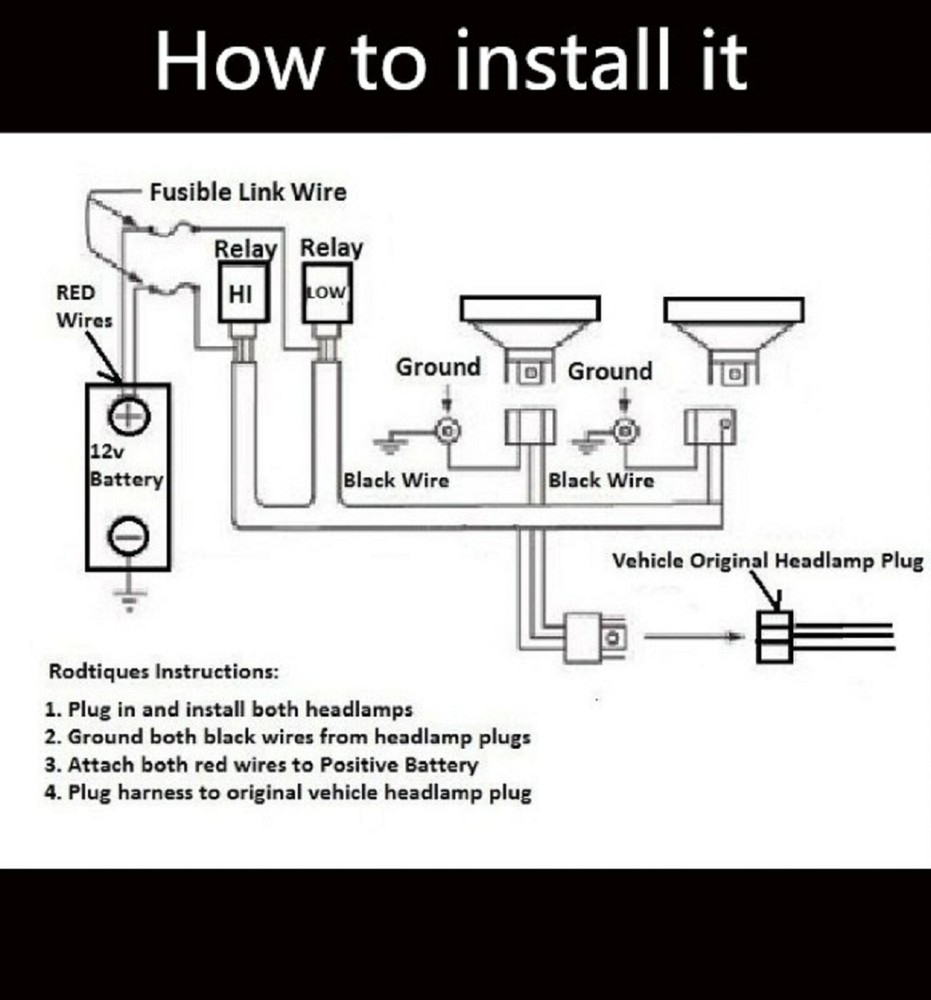 Relay Wire Harness 30A A 9003 H4 Head Light Replacement Ceramic Connector Plug