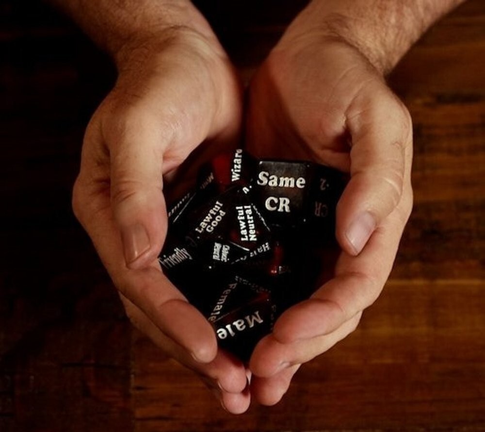 Dungeon Helper Dice: Character Creator 6 Set NPC Randomizer DM GM TTRPG Game