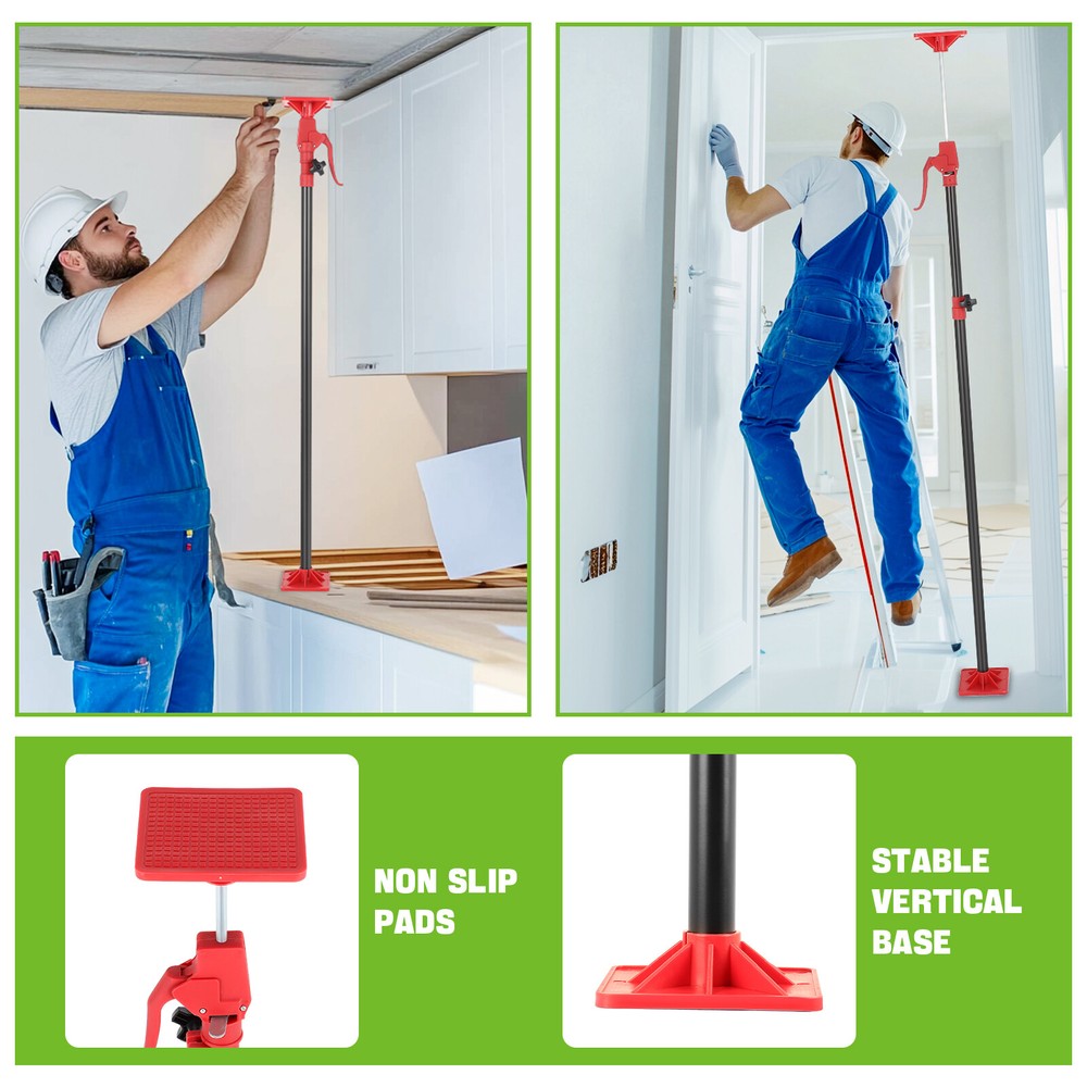Cabinet Jack Support Pole, 45"-114" Third Hand Tool, Adjustable Support Pole 4PC