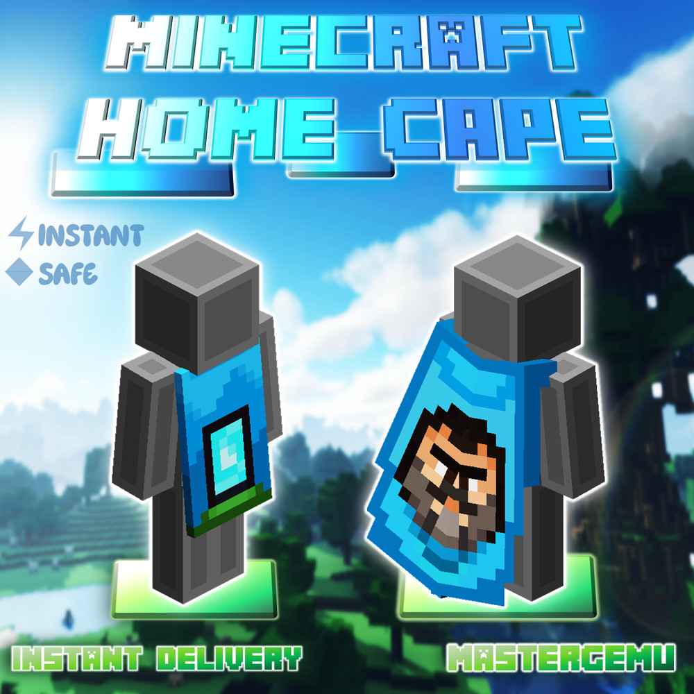Minecraft Home Cape - AUTOMATED INSTANT DELIVERY - Java & Bedrock