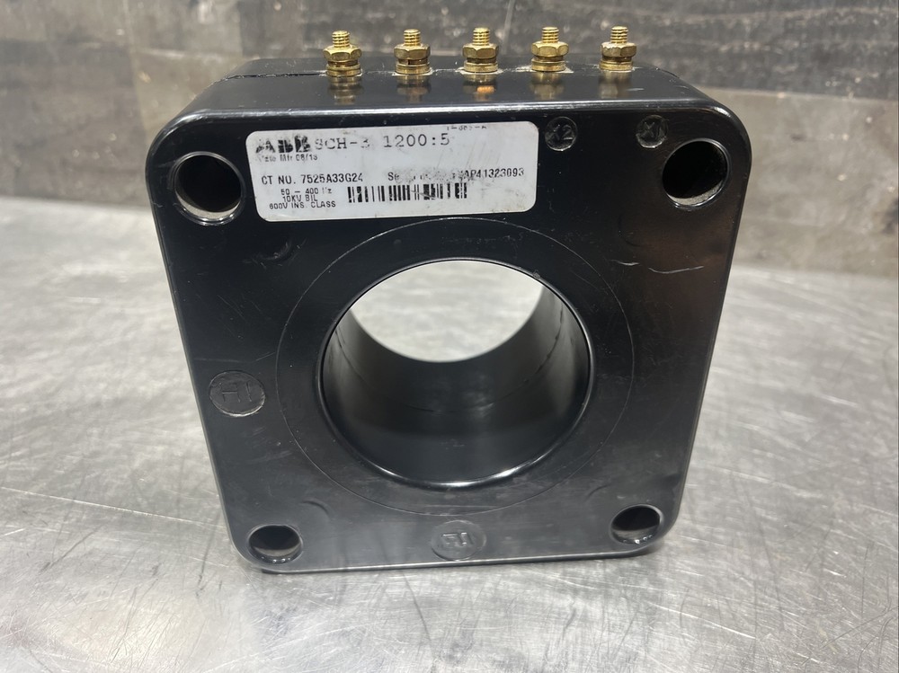 Abb NNB 7525A33G24 Current Transformers Solid Core 600V 50-400Hz Nos Surplus