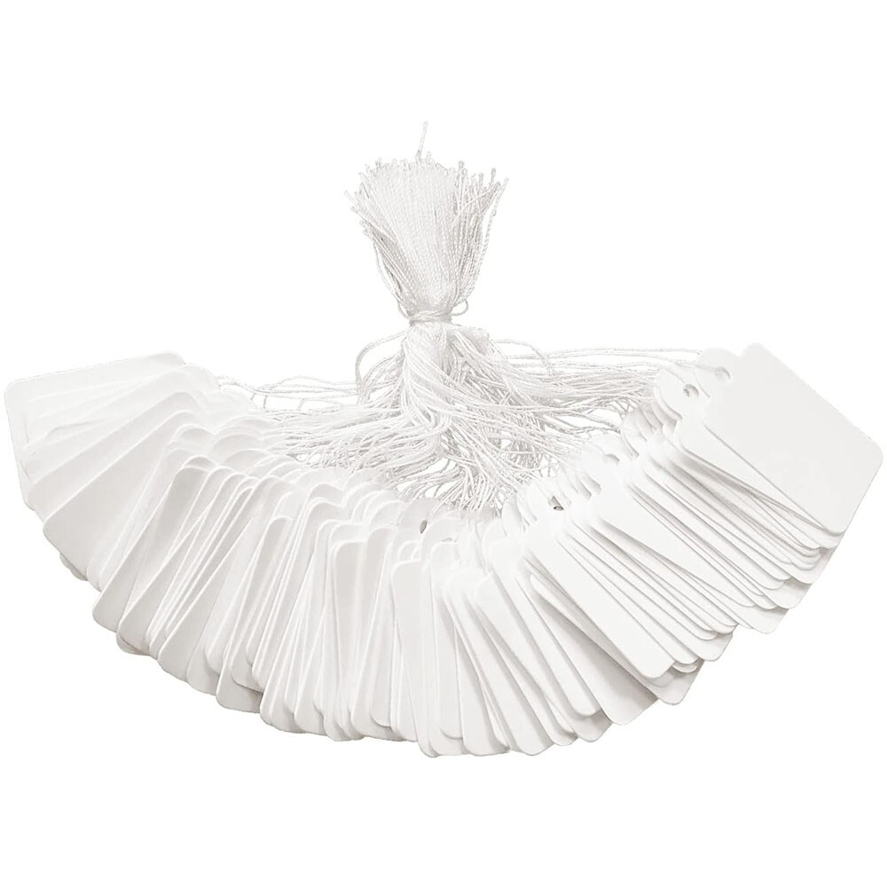 500/1000pcs White Marking Tags Pricing Display Tags Writable Label Hang Tag